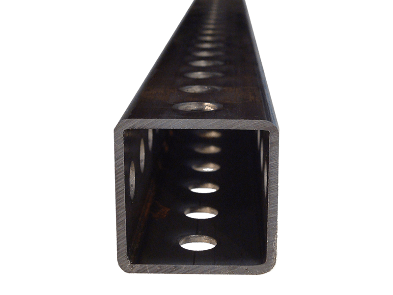 Steel Perforated Square Tube 1-3/4 x 1-3/4 x 12 Gauge